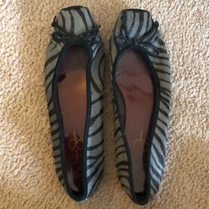 Jessica Simpson Zebra Flats